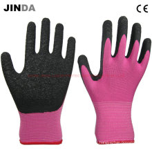 Gants de travail en latex recouvert de nylon en nylon (LS216)